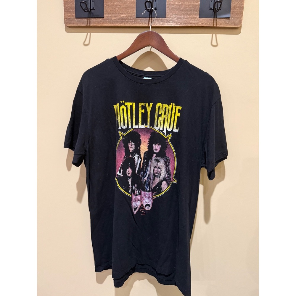 Vintage Motley Crue T Shirt‎ Black Size XL